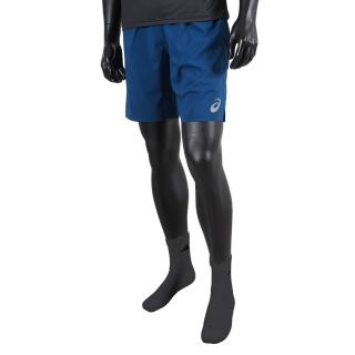 【asics 亞瑟士】Asics Shorts 男 短褲 運動 訓練 休閒 輕量 舒適 透氣 臺製 藍(2033B130-401)