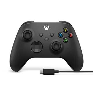 【Microsoft 微軟】Xbox無線控制器 + USB-C 纜線(磨砂黑)