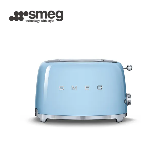 【SMEG】2片式烤麵包機-粉藍色(TSF01PBUS 公司貨)