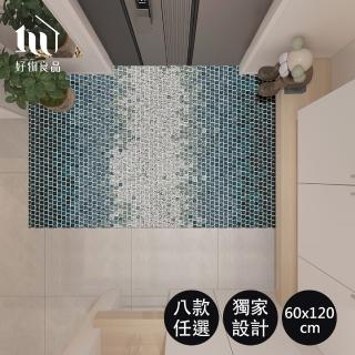 【好物良品】60x120cm_獨家設計藝術系剪裁陽台玄關絲圈刮泥地墊(刮泥墊 腳踏墊 除塵地墊 玄關墊 陽台地墊)