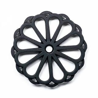 【福介商店】南部鐵器 日本鑄鐵壺墊 巖鑄 輪菊 小(鍋墊 隔熱墊 茶具)