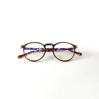 【ASLLY】LO1010玳瑁圓膠框藍光眼鏡