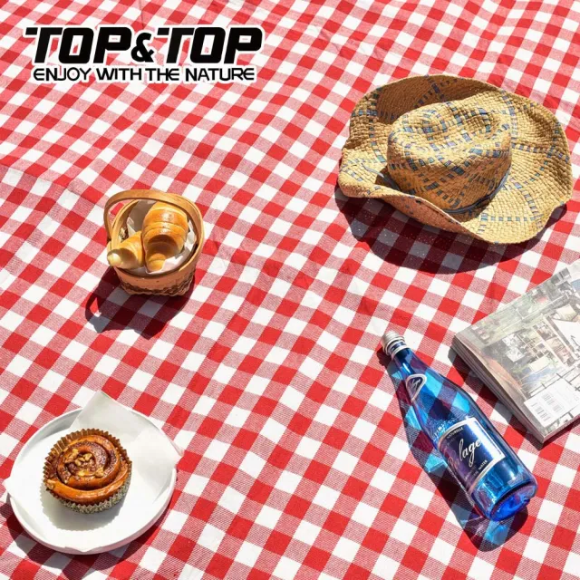 【TOP&TOP】加大繽紛野餐墊/露營/地墊/防潮墊(200x270cm)