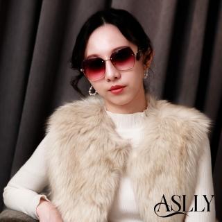 【ASLLY】LU3016貓眼紫羅蘭漸層墨鏡