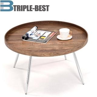 【TRIPLE BEST】厚仿古胡桃木色大茶几(NC-A055-AW)