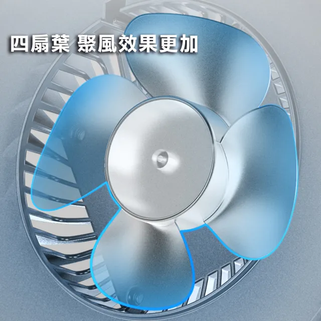 【悅生活】露營燈 照明燈 吊掛磁吸兩用式USB充電風扇燈 54顆LED強光版 二入組(GoTrip微旅行)