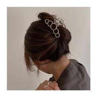 【HaNA 梨花】韓國簡單卻受歡迎．圈圈連連圈圈抓夾(抓夾 鯊魚夾 韓國髮夾)