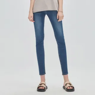 【BRAPPERS】女款 新美腳 ROYAL系列-低腰彈性八分窄管褲(深藍)