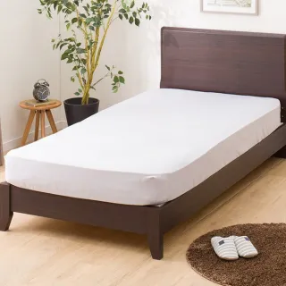 【NITORI 宜得利家居】床包 POLY WASH GY 雙人(床包 POLYWASH)