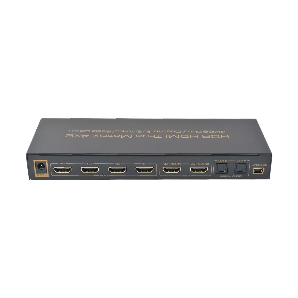 【ANIMAX】AHM2420 HDR HDMI2.0 四進二出矩陣切換音訊分離器