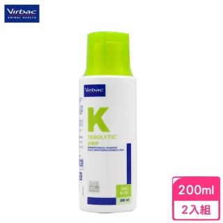 【Virbac 維克】SebolyticR舒碧婷-乾性及輕度油性皮膚專用洗毛精 200ml*2入組(寵物沐浴乳)