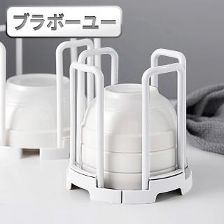 【百寶屋】日式簡約伸縮調節瀝水碗架/碗碟收納架(白)