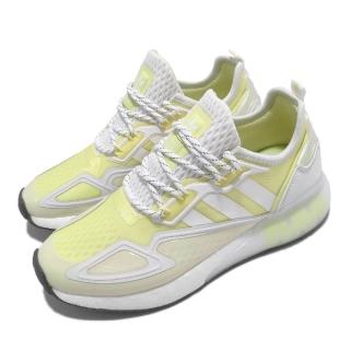 【adidas 愛迪達】休閒鞋 ZX 2K BOOST 運動 女鞋 愛迪達 輕量 透氣 舒適 避震 穿搭 黃 白 平輸品(GX2711)