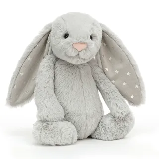 【JELLYCAT】31公分 微光灰星星兔(Bashful Shimmer Bunny)