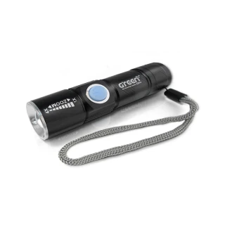 【GREENON】2入組-強光USB充電手電筒(變焦手電筒 精緻迷你 便於攜帶 小資女專屬)