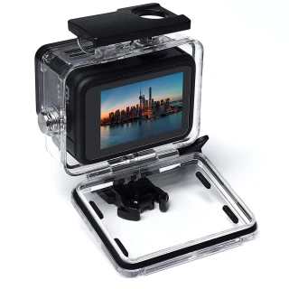 【GoPeaks】GoPro Hero9 Black IP68高透鋼化玻璃鏡片(防水保護殼)