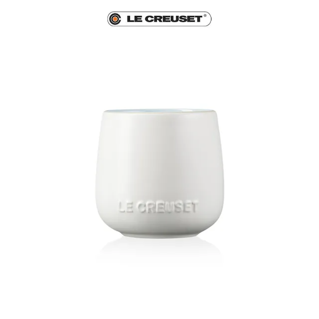 【Le Creuset】瓷器花蕾系列馬克杯250ml(棉花白/海岸藍)