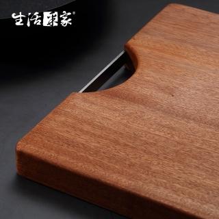 【生活採家】家用小款烏檀木整木加厚長方形砧板(#58001)