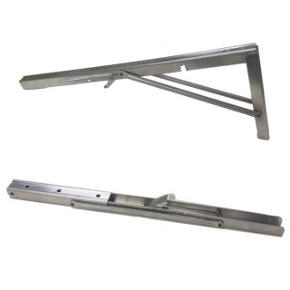 20”一組2入 不鏽鋼摺疊式三角架 活動三角架 L型支撐架 AC051(折疊三角架 層板架 L架支架 可折式)
