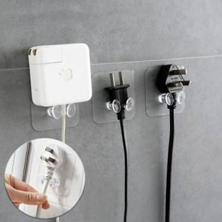 【EZlife】免打孔無痕電源線插頭掛架10片組