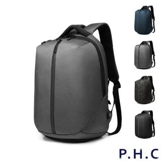 【PHC】運動旅行防潑水多隔層雙肩後背包(防水包 現+預 藍色 / 灰色 / 黑色 / 迷彩色)
