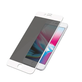 【PanzerGlass】iPhone 6+/6s+/7+/8+ 5.5吋 神鬼駭客 防窺+防駭+耐衝擊  2.5D鋼化玻璃保護貼(白)