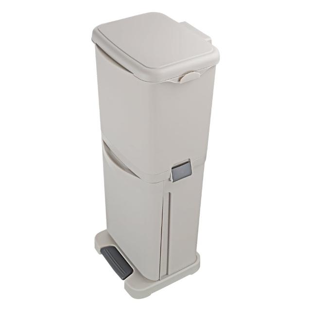 【KEYWAY 聯府】雙層分類垃圾桶-1入(MIT台灣製造)