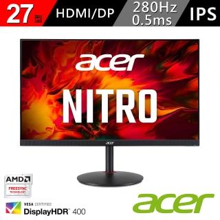 【Acer 宏碁】XV271 Z 27型IPS廣視角電競螢幕(/AMD FreeSync /280Hz)