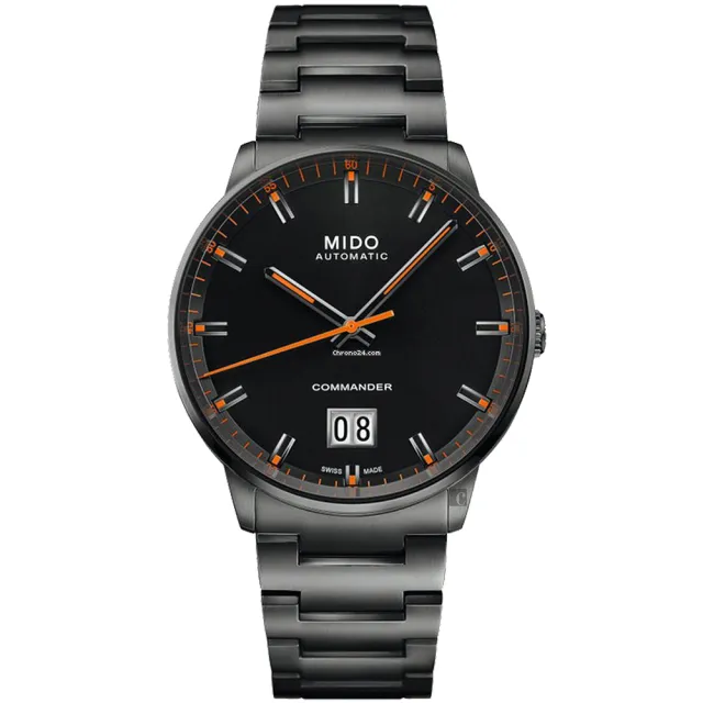 【MIDO 美度】官方授權 COMMANDER 香榭系列大日期機械錶-42mm 99狂買節(M0216263305100)