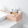 【居家生活Easy Buy】桌上多格紙巾化妝品收納盒(紙巾盒 化妝品盒)