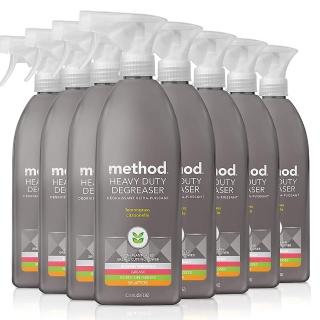 【method 美則】重油汙降解清潔劑828ml*8(氣炸鍋 烤箱 微波爐 抽油煙機 瓦斯爐)