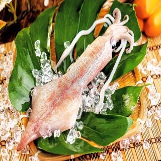 【華得水產】臺灣船凍特大透抽4件組(280-330g/件)
