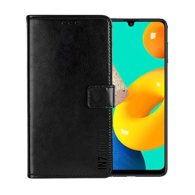 【IN7】Samsung Galaxy M32 6.4吋 磁扣側掀瘋馬紋PU皮套
