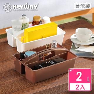 【KEYWAY 聯府】中艾登手提萬用收納盒-2入(MIT臺灣製造)