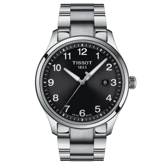 【TISSOT 天梭 官方授權】GENT XL CLASSIC 大三針經典腕錶 禮物推薦 畢業禮物(T1164101105700)