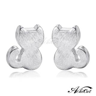 【AchiCat】925純銀耳環．耳針式．貓咪(新年禮物)
