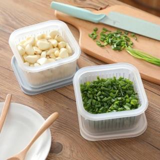 【品川製物】可瀝水蔥蒜盒(下廚後 剩餘的蔥花 薑蒜 都能輕鬆保鮮收納了)