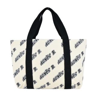 【agnes b.】標誌帆布雙面用手提包(小型/二色選)