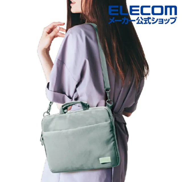 【ELECOM】OT兩用電腦包14吋-煙燻藍(ELBMOF07BU2)