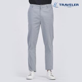【TRAVELER 旅行者】男款-彈性吸排抗UV長褲 201TU508-91(灰)