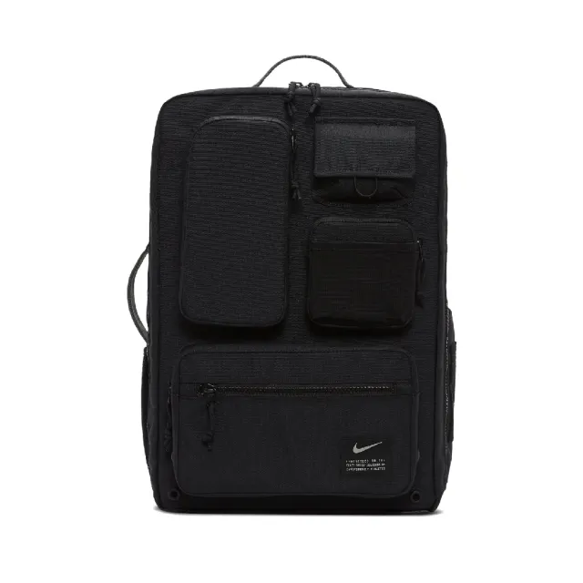 【NIKE 耐吉】後背包 Utility Elite Backpack 大容量 全開式 手提 雙肩背 旅遊 多夾層 黑(CK2656-010)