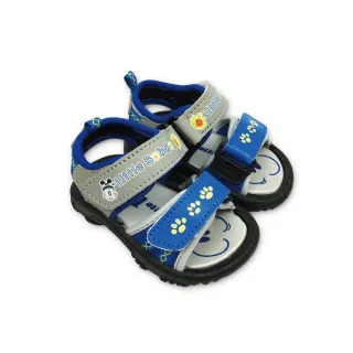 【樂樂童鞋】台灣製巴布豆軟底涼鞋-藍色(男童鞋 兒童涼鞋 涼鞋 台灣製)