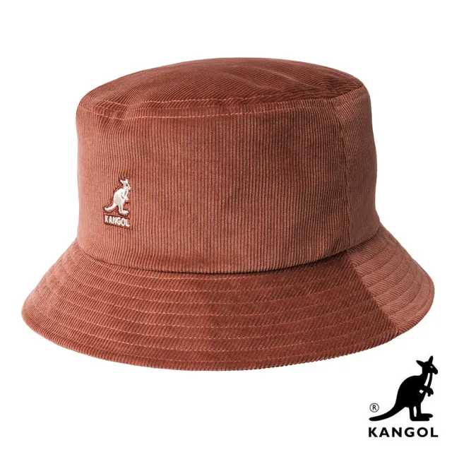 【KANGOL】CORD 燈芯絨漁夫帽(棕橘色)