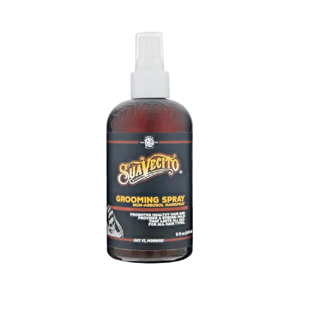 【Suavecito 骷髏頭】Grooming Spray水感無膠配方順髮液(237g/8oz)