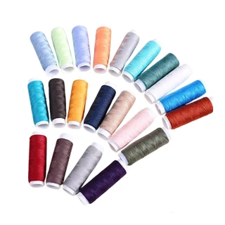 【Kiret】家用縫紉線 縫補衣服 手縫線車縫線 超值39色/捲 贈棉麻針線包收納袋