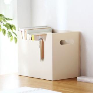 【品川製物】書籍收納盒(收納桌面文具 保養品 簡約的桌面雅緻有質感)