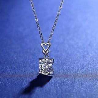 【米蘭精品】現貨+預購 莫桑鑽項鍊925純銀手鍊四件套(1ct八心八箭耳環戒指情人節生日禮物女飾品73yk57)