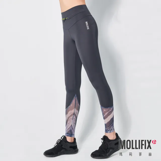 【Mollifix 瑪莉菲絲】水陸兩用速乾防曬動塑褲、瑜珈褲、瑜珈服、Legging(4色任選)