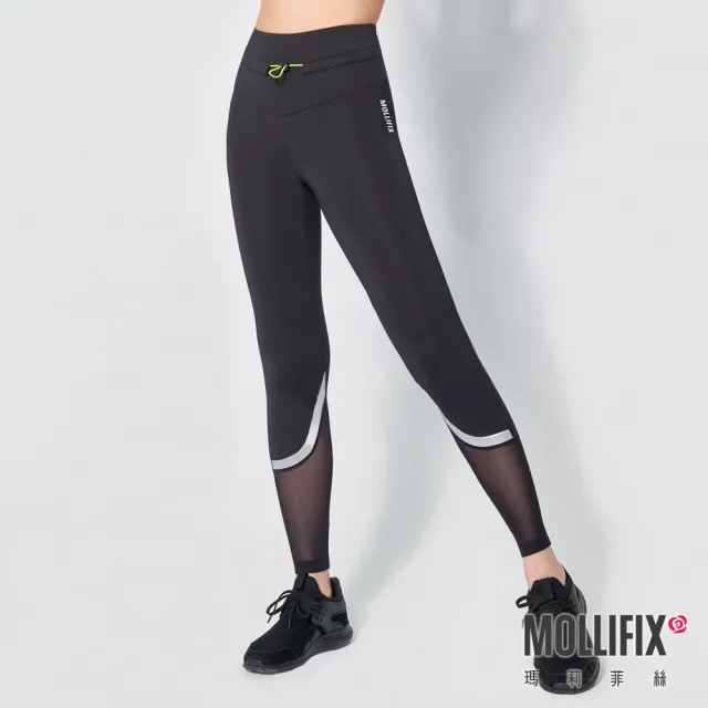 【Mollifix 瑪莉菲絲】水陸兩用速乾防曬動塑褲、瑜珈褲、瑜珈服、Legging(4色任選)