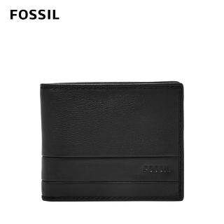 【FOSSIL】限定★Lufkin 柔軟多卡兩折短夾-黑色 SML1392001